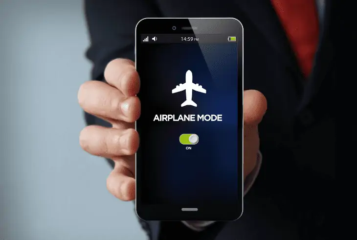 toggle airplane mode