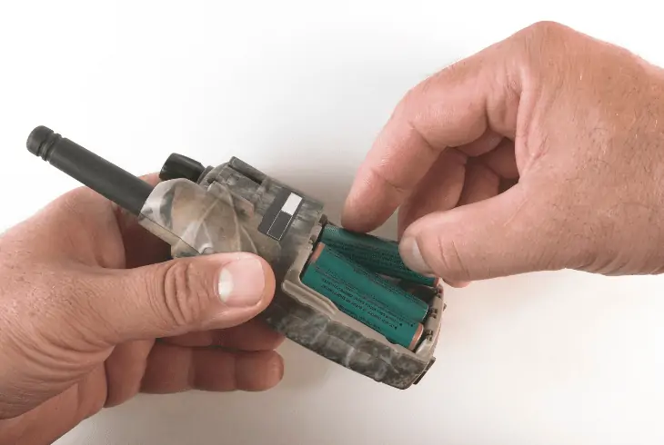 take batteries out