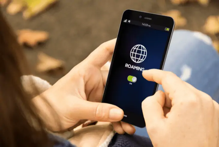 enable data roaming