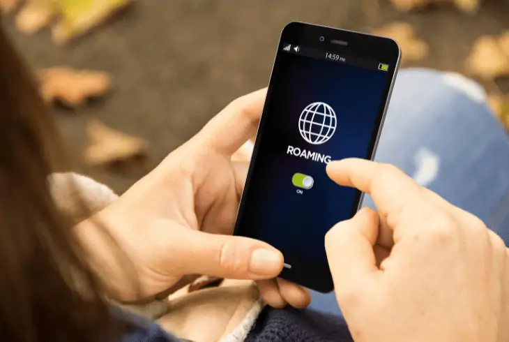 enable data roaming