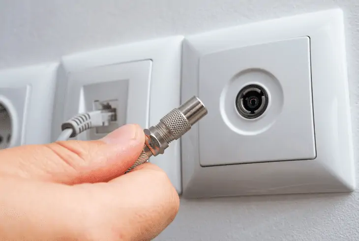 use different coax outlet