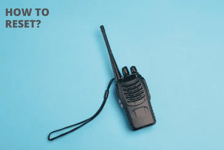 reset cobra microtalk walkie talkies