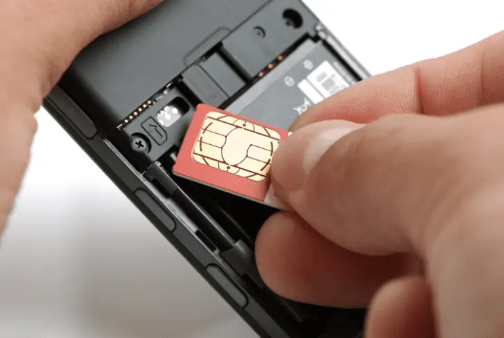 phone sim insert