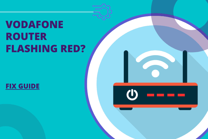 vodafone router flashing red