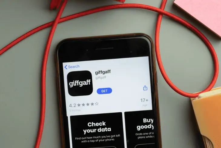 reinstall giffgaff app