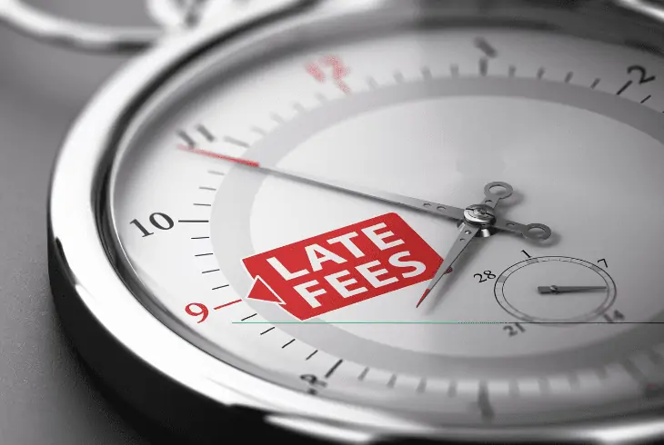 fee late payment