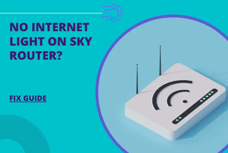 no internet light on sky router