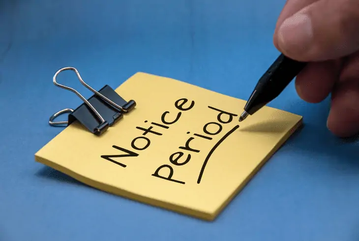 vodafone notice period