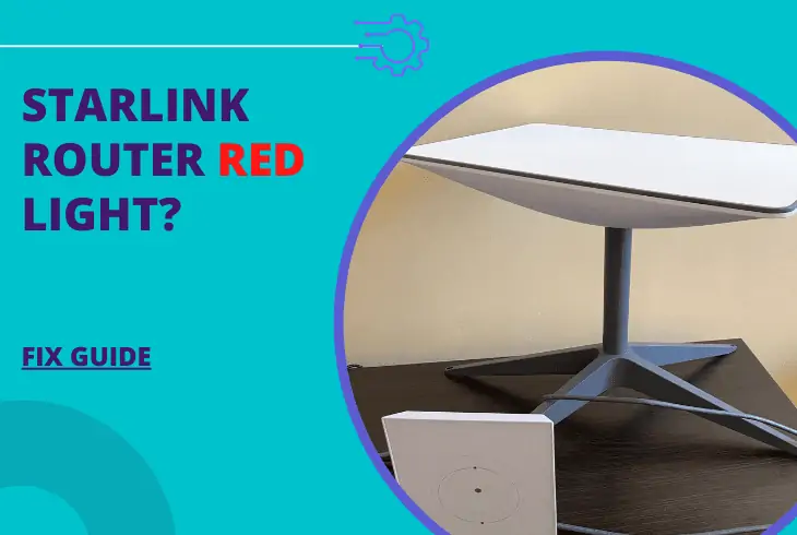 starlink router red light