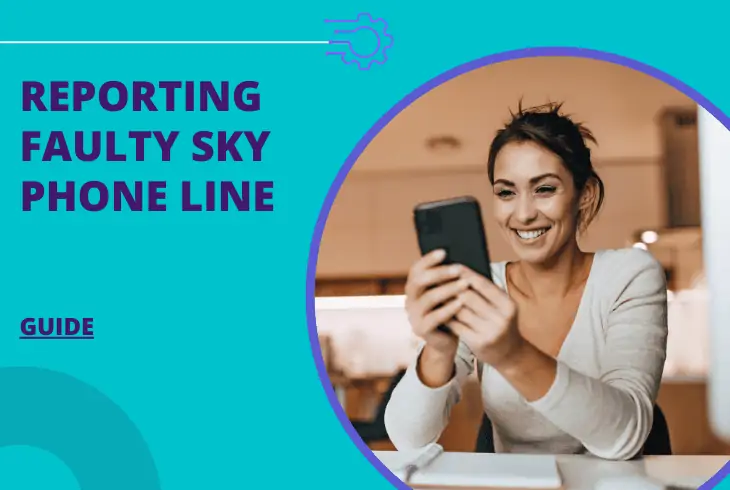 how do i report a faulty sky phone line