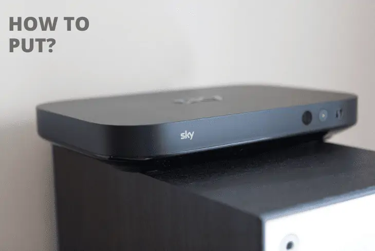 put sky box when tv is on wall