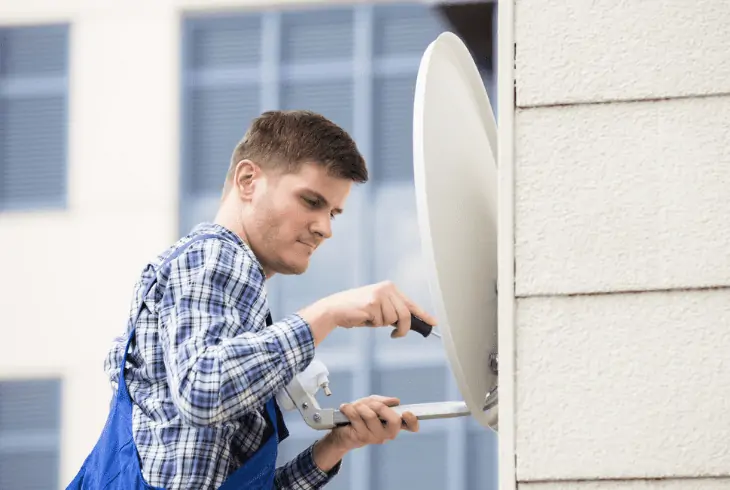 install satellite dish