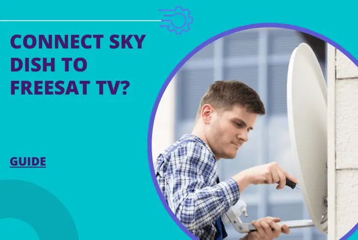 how to connect sky dish to freesat tv