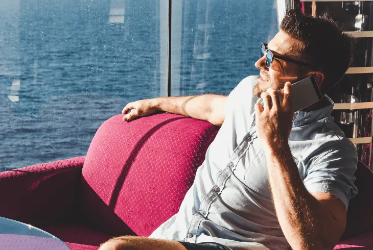 avoid roaming on cruise ships