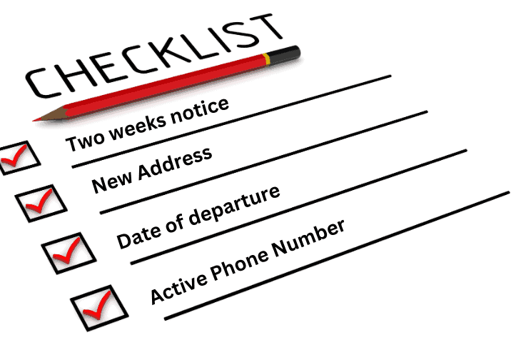 moving checklist