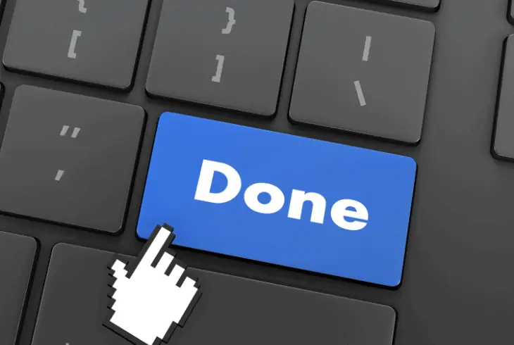 done button