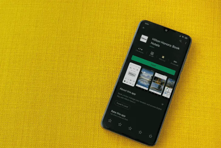 reinstall hilton app
