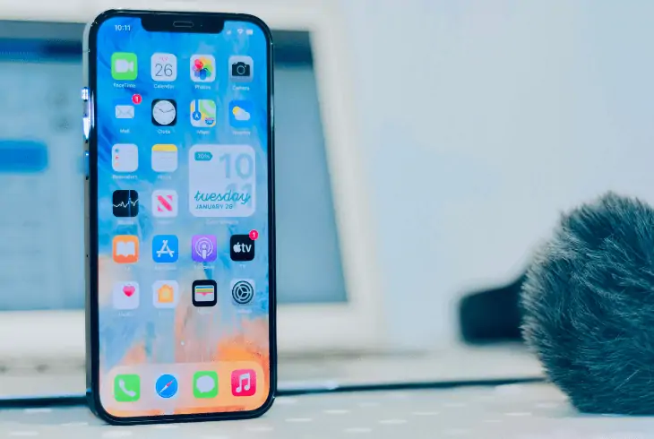 an iphone device