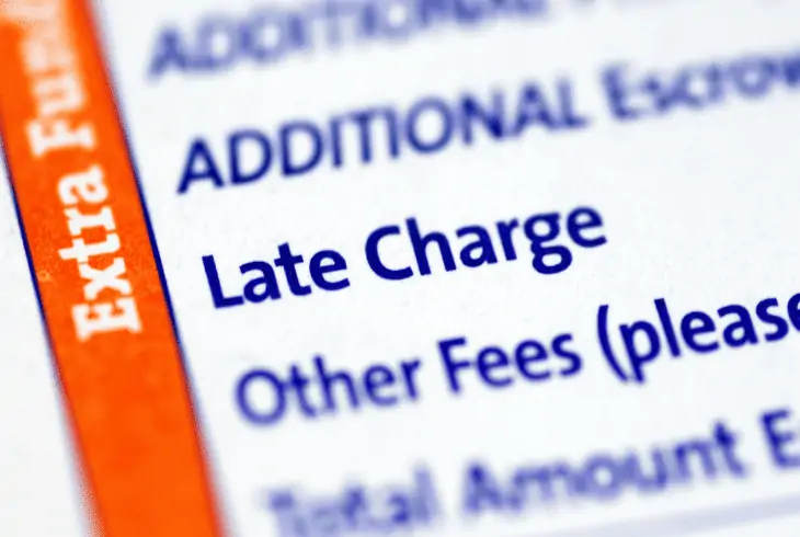 late payment fees