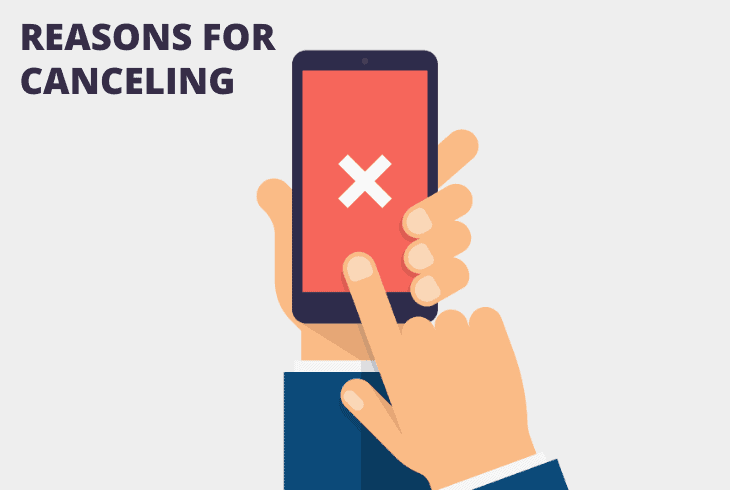 cancelling reasons