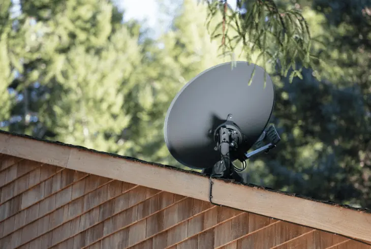 check the satellite dish