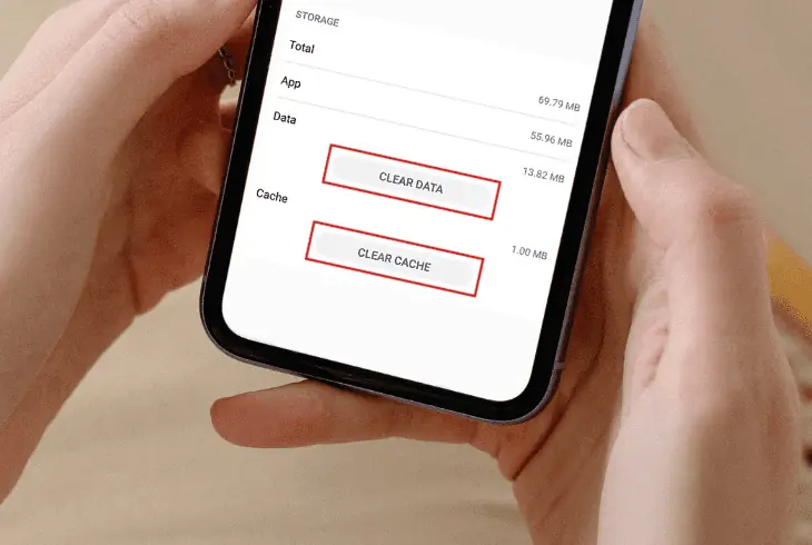 clear app data