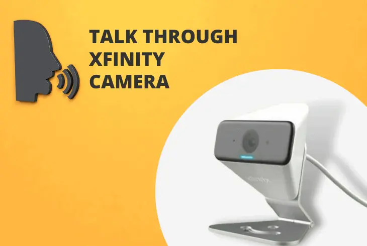 talking to camera