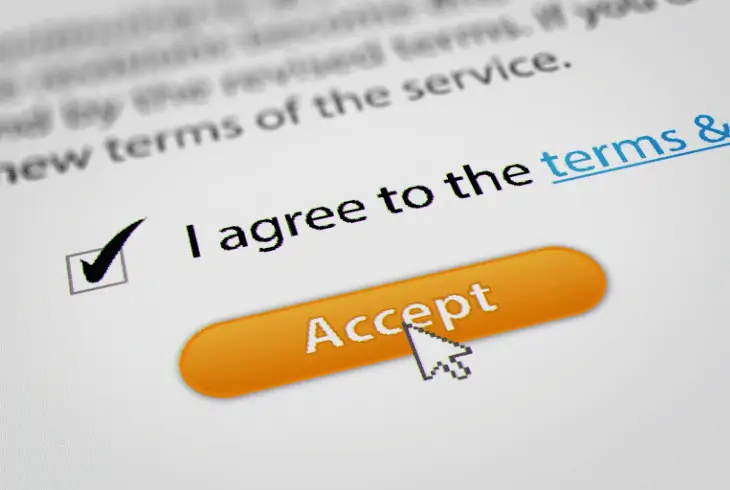 agree to terms and conditions