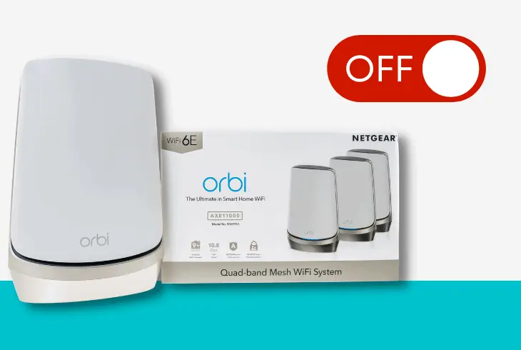 turn off orbi router