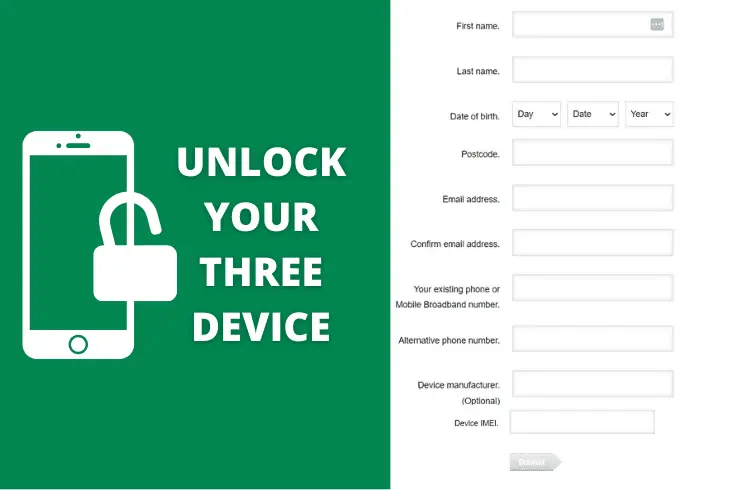 unlock three phone online