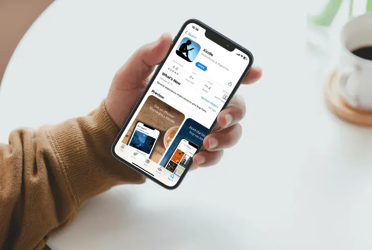 update kindle app on mobile