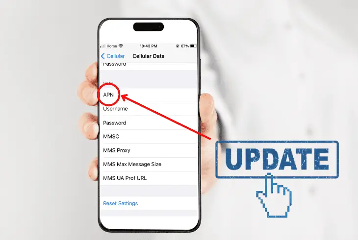 update apn settings