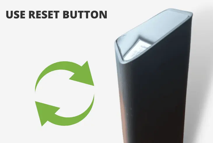 reset shaw modem using the button