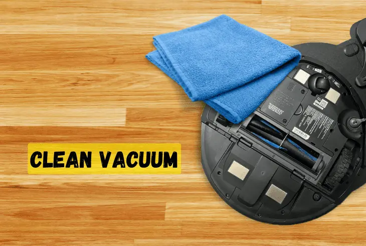 clean the contacts between the vacuum and base