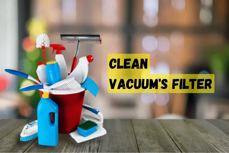 clean the robot vacuum's filters