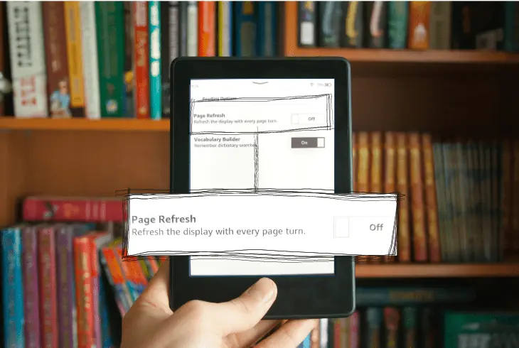 deactivate page refresh on your kindle