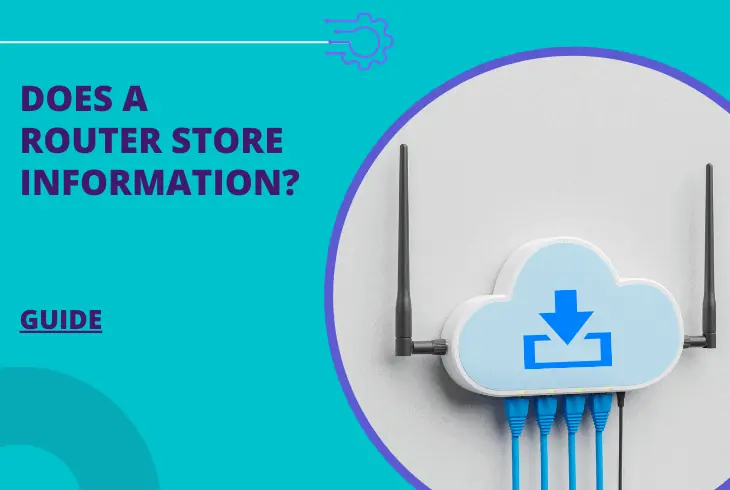 does a router store information