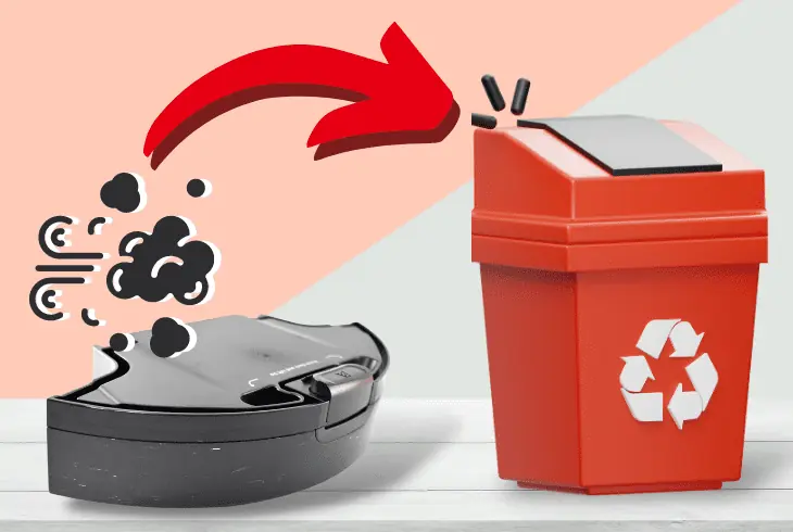 empty the robot’s bin