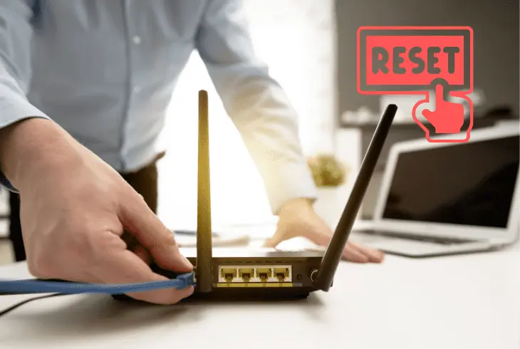 factory reset the router