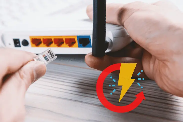 power cycle the router