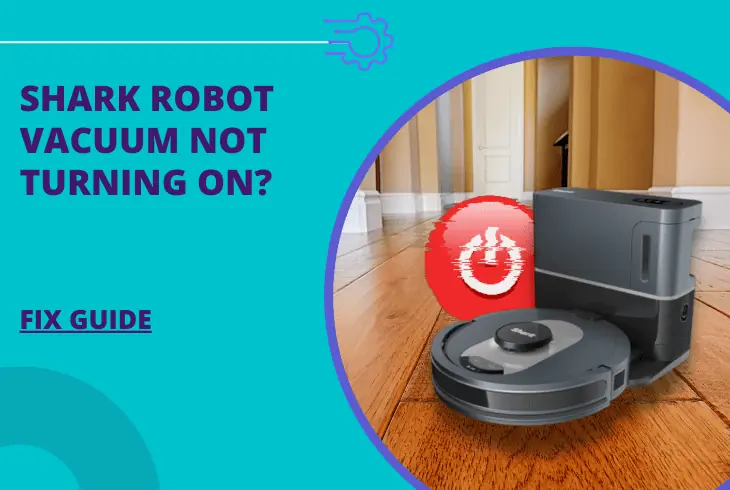 shark robot vacuum not turning on