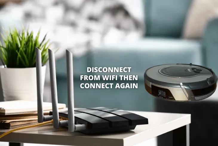 disconnect from wifi then connect again