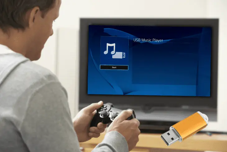 use flashdrive on ps4 to listen to music