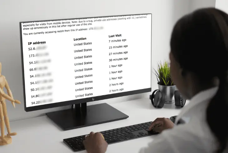 logs of ip addresses