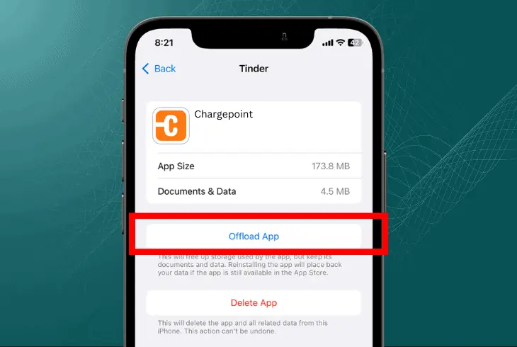 iphone offload the app