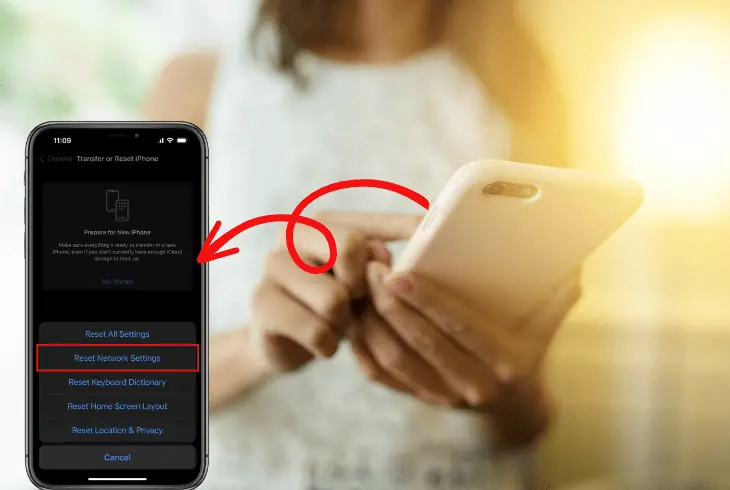 reset phone network settings