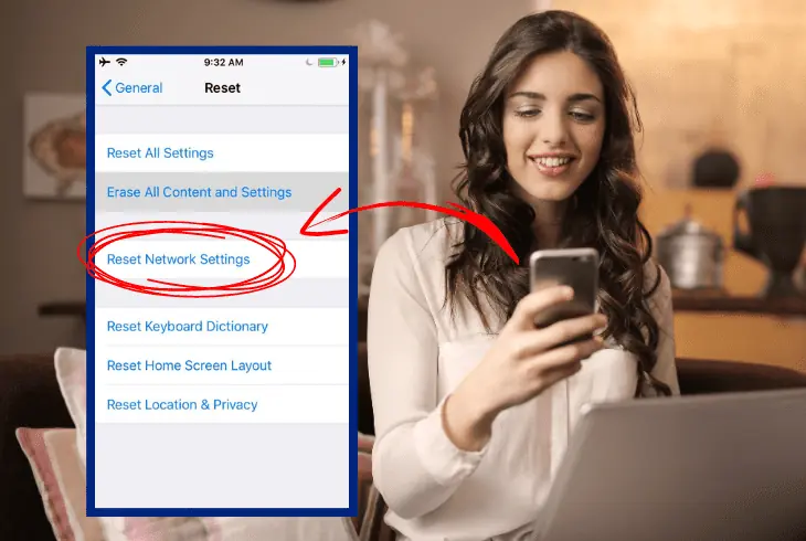 reset your phone's network settings