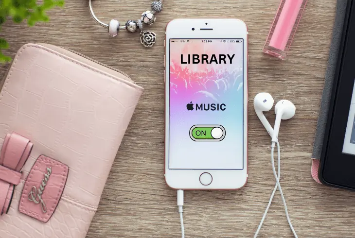 turn on icloud music library