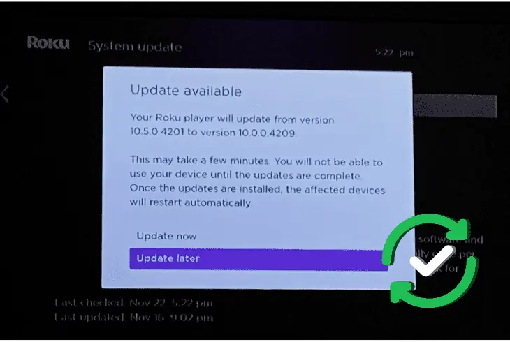 update roku firmware