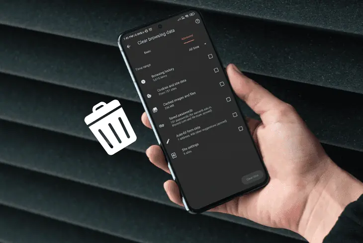 clear your browser's cache and cookies